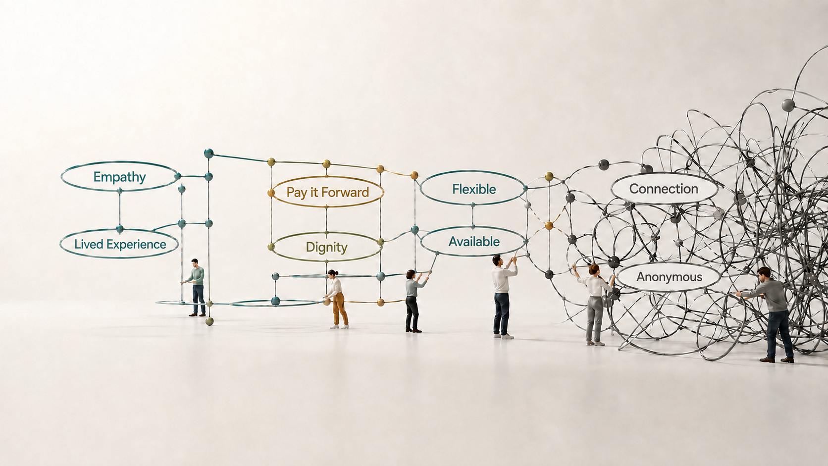 Empathy, dignity, flexibility and lived experience turn complexity into human connection.